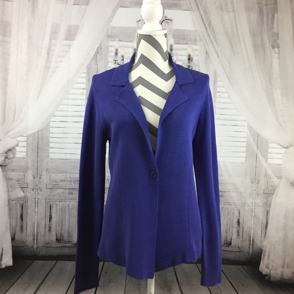Eileen Fisher Silk-Blend Interlock Jacket